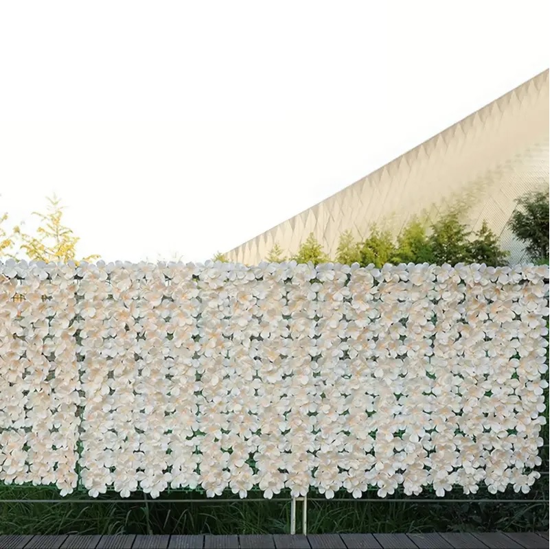 Planta Artificial En Rollo 3x1m Flores Enredadera Cerco - Imagen 10