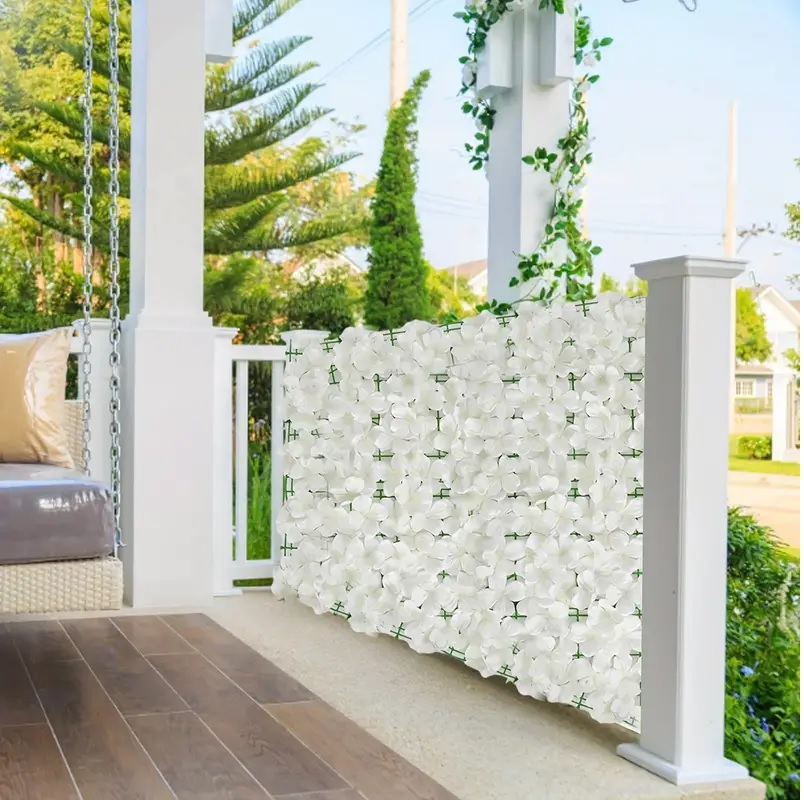 Planta Artificial En Rollo 3x1m Flores Enredadera Cerco - Imagen 11
