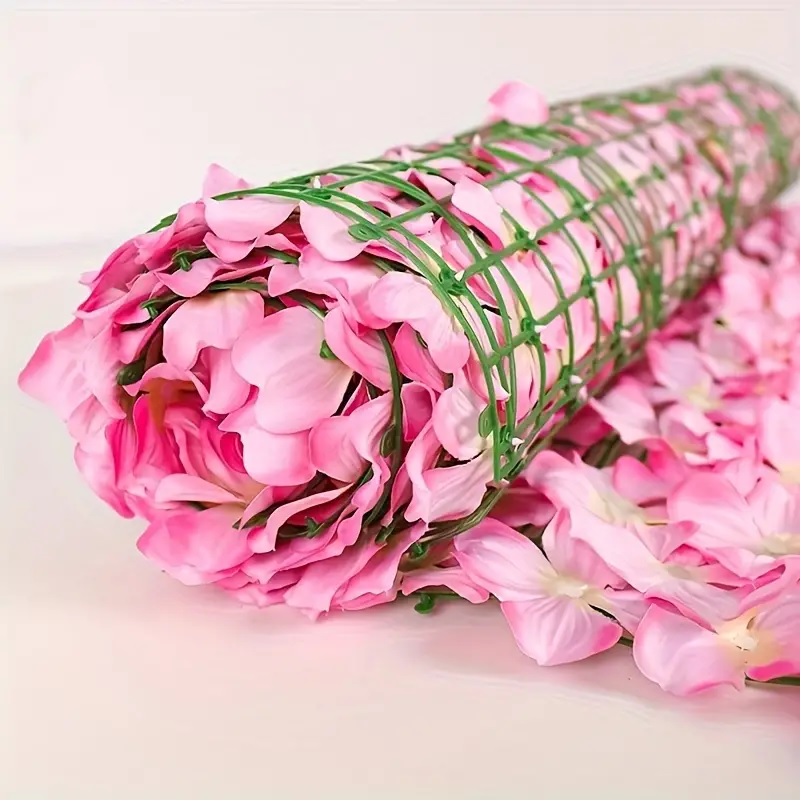 Planta Artificial En Rollo 3x1m Flores Enredadera Cerco - Imagen 5
