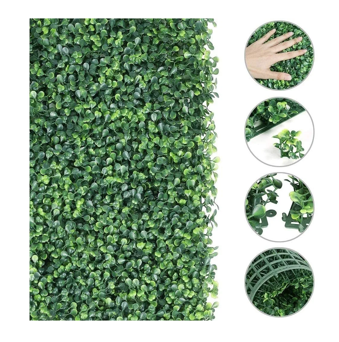 Pasto Artificial 40x60cm Hojas De Trébol Decoración X55 - Imagen 2