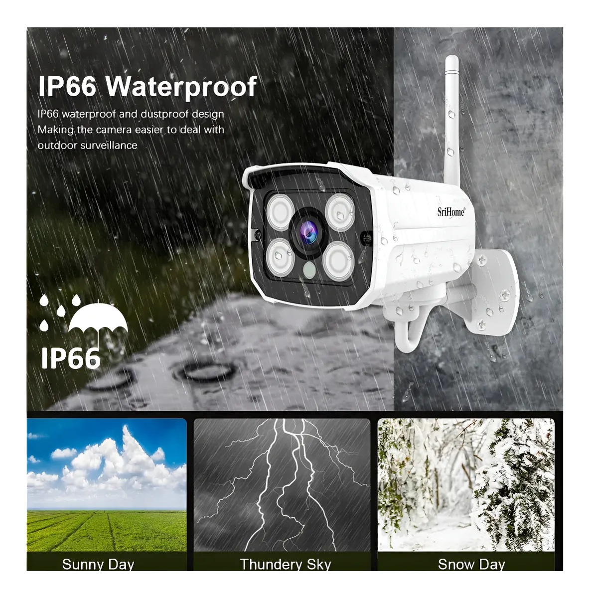 Kit 4 Camaras De Seguridad Inalámbrica C/disco Duro Wifi Nvr - Imagen 5