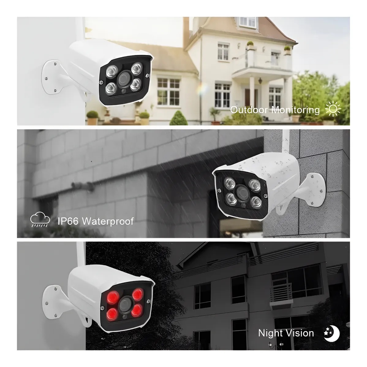 Kit 4 Camaras De Seguridad Inalámbrica C/disco Duro Wifi Nvr - Imagen 4