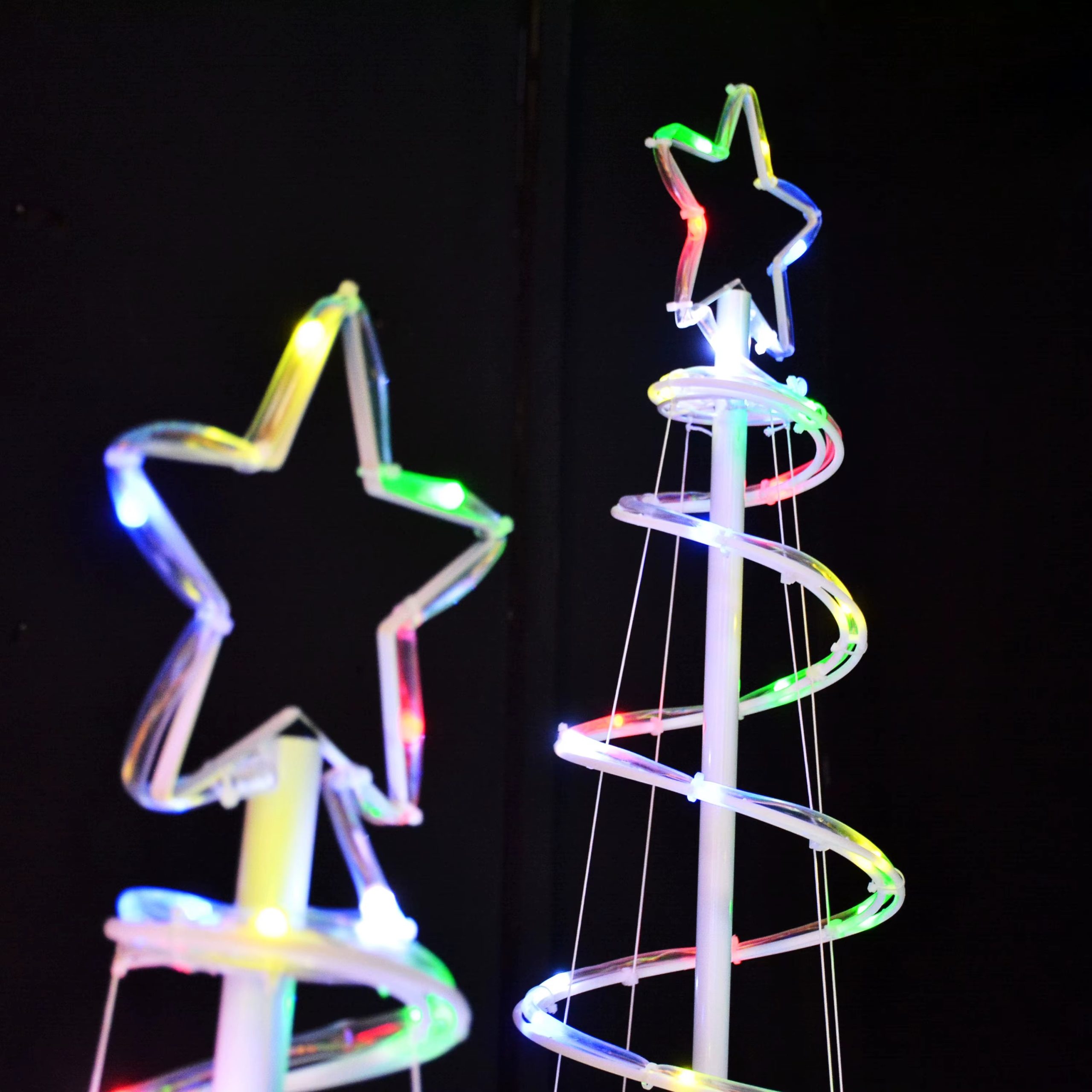 Árbol De Navidad En Espiral Luces Led Multicolor - Imagen 2